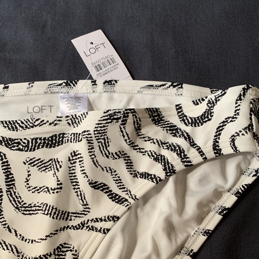 LOFT Ripple Patterned Classic Bikini Bottom - Picture 3 of 6